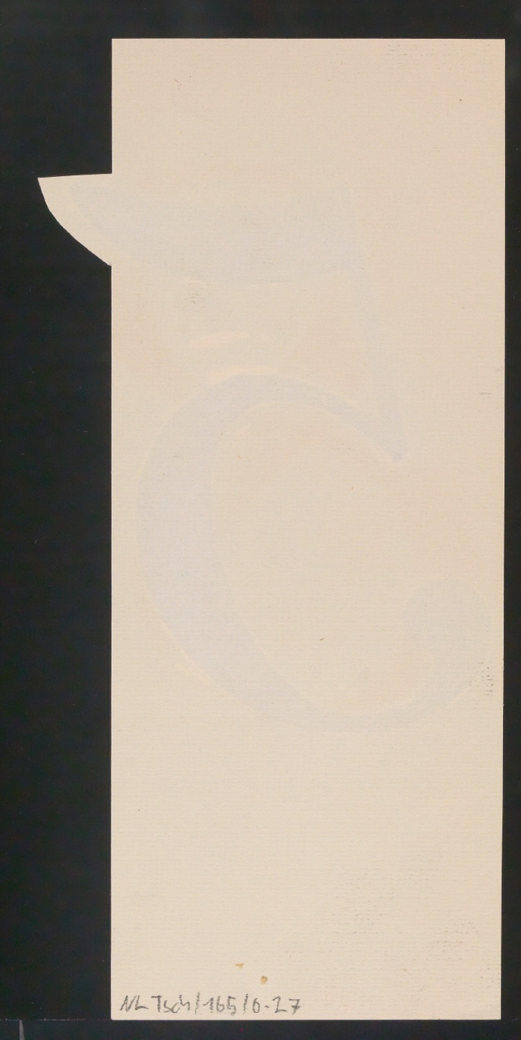 Mappe mit Entwurfszeichnungen Uhertype Antiqua Gemeine Kursiv — Blatt 54