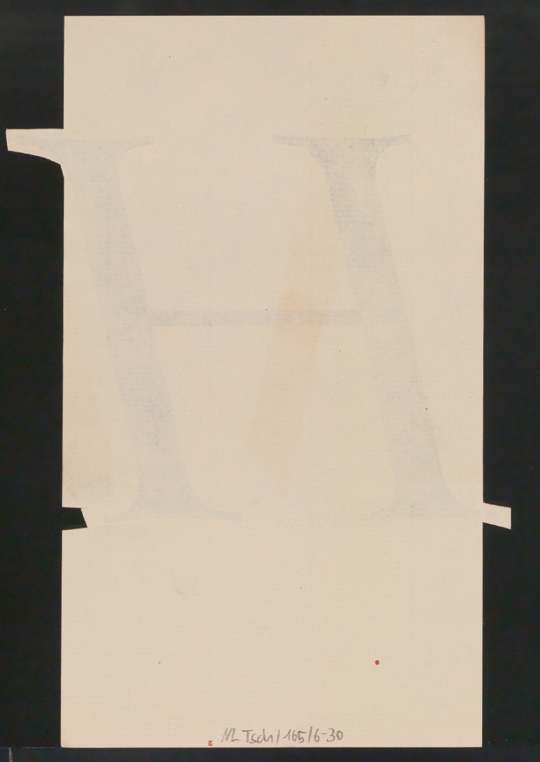 Mappe mit Entwurfszeichnungen Uhertype Antiqua Gemeine Kursiv — Blatt 62