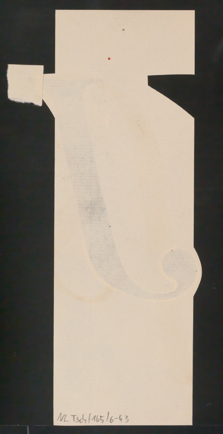 Mappe mit Entwurfszeichnungen Uhertype Antiqua Gemeine Kursiv — Blatt 88