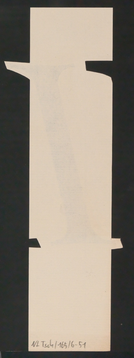 Mappe mit Entwurfszeichnungen Uhertype Antiqua Gemeine Kursiv — Blatt 104
