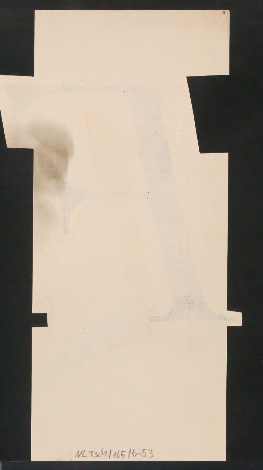 Mappe mit Entwurfszeichnungen Uhertype Antiqua Gemeine Kursiv — Blatt 108