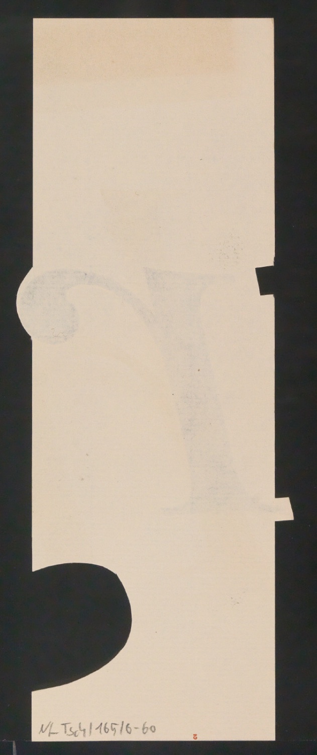 Mappe mit Entwurfszeichnungen Uhertype Antiqua Gemeine Kursiv — Blatt 122