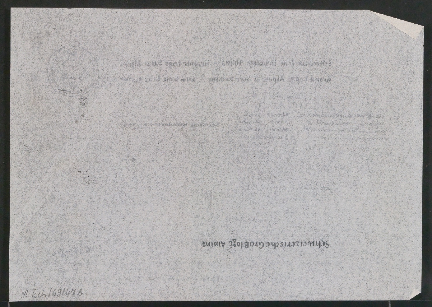 Entwurf und Probedruck von Briefbogen für Schweizerische Großloge Alpina — Blatt 2