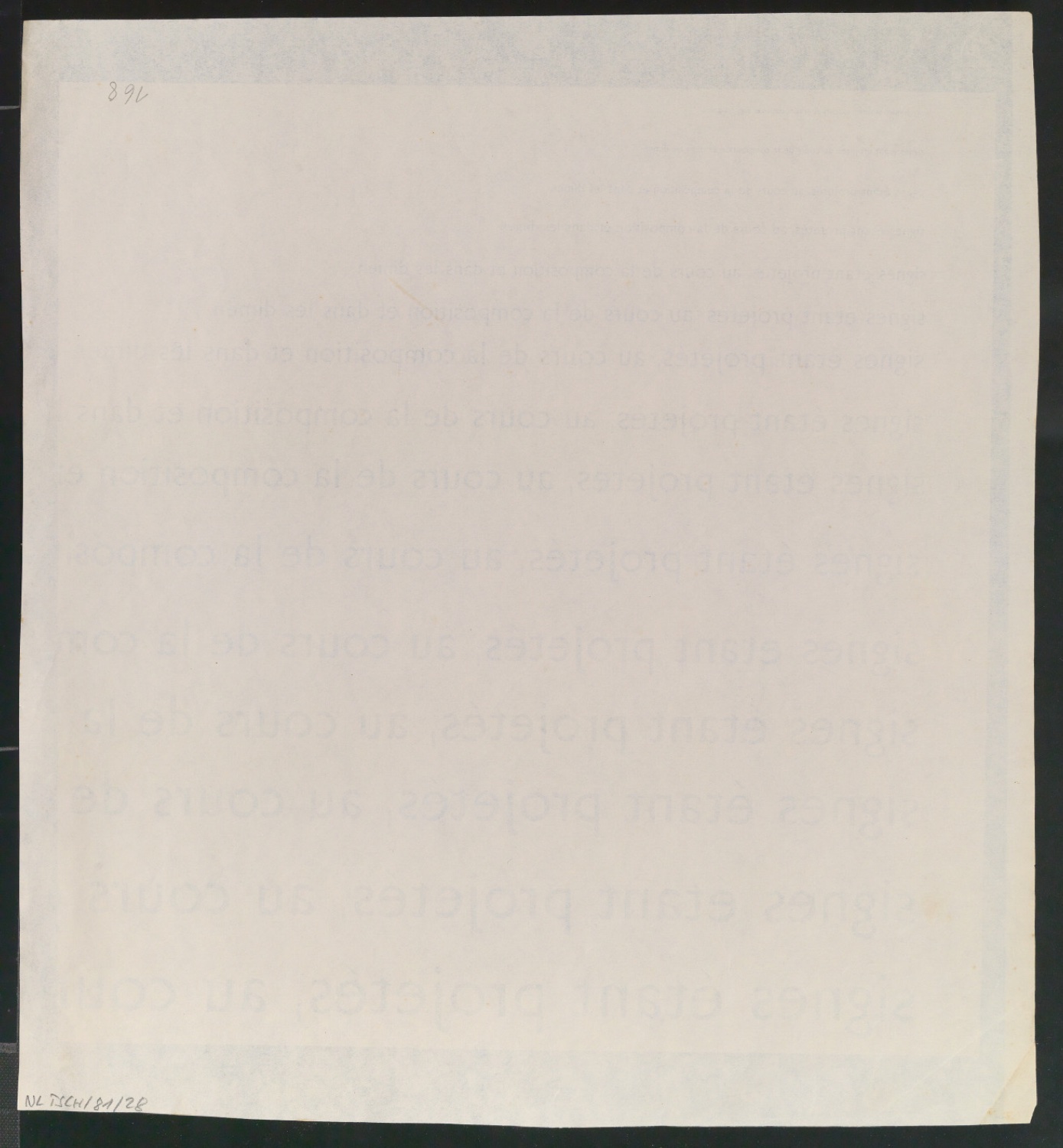 Cyanotypie mit Französischen Schriftproben der Uhertype Standard-Grotesk — Blatt 4