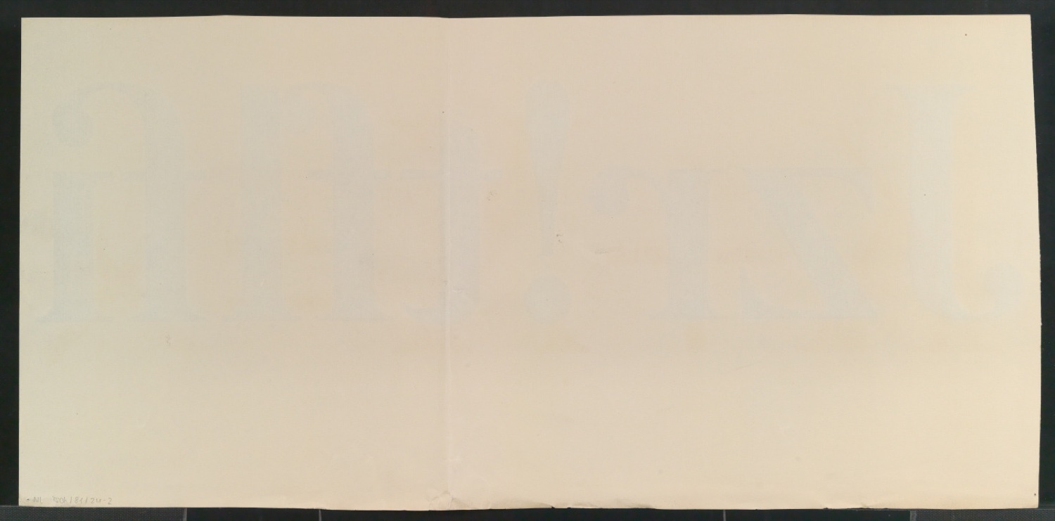 Mappe mit Entwurfszeichnungen Uhertype Halbfette Antiqua — Blatt 4