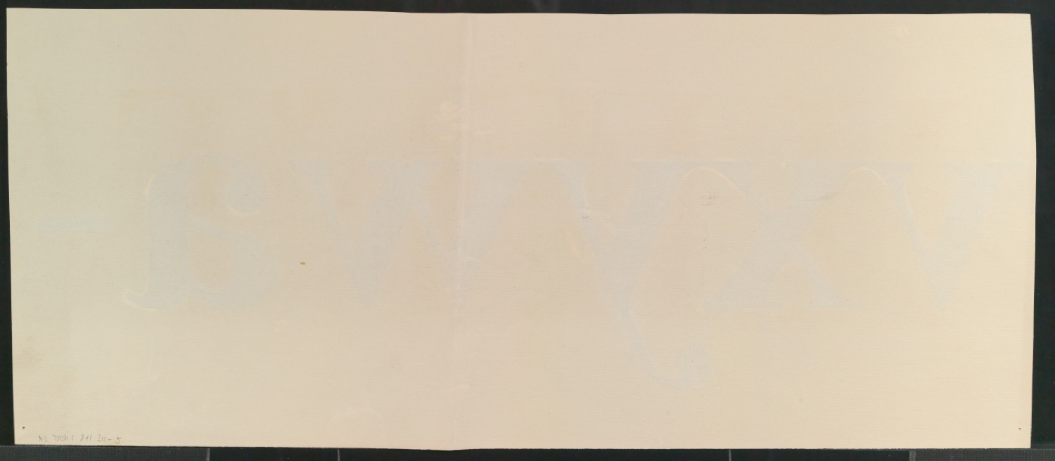Mappe mit Entwurfszeichnungen Uhertype Halbfette Antiqua — Blatt 10
