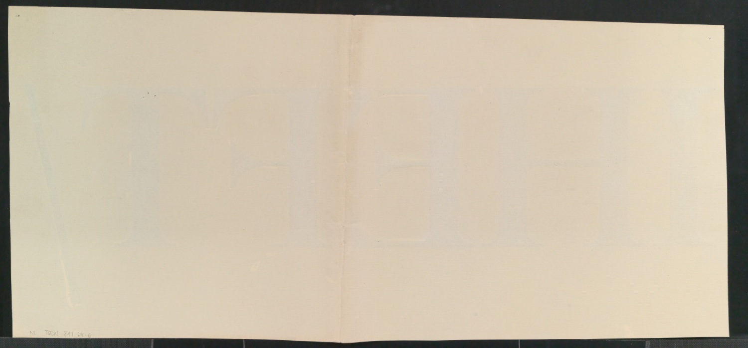 Mappe mit Entwurfszeichnungen Uhertype Halbfette Antiqua — Blatt 12