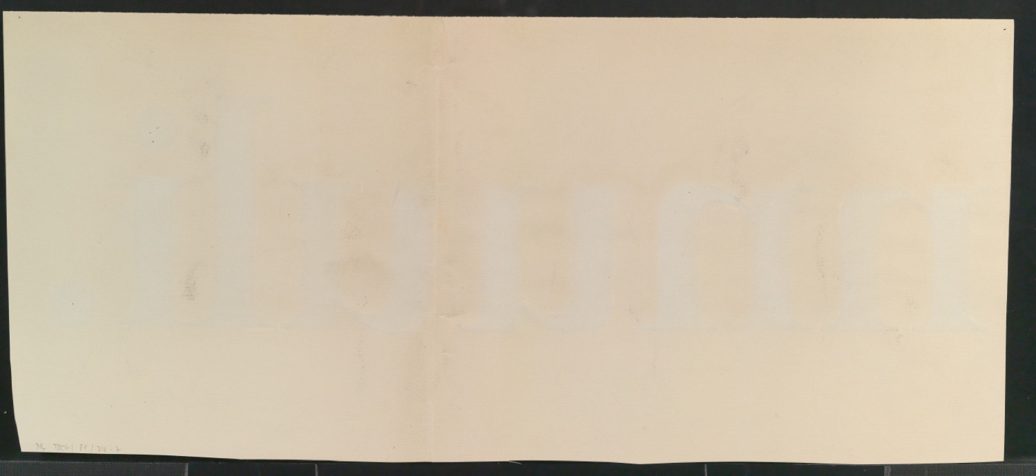 Mappe mit Entwurfszeichnungen Uhertype Halbfette Antiqua — Blatt 14