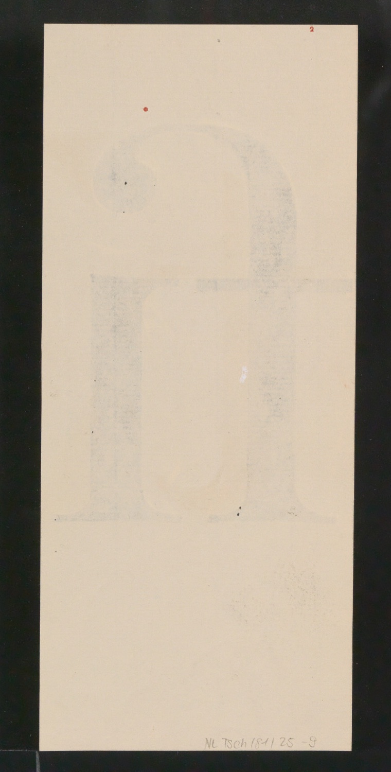 Mappe mit Entwurfszeichnungen Uhertype Antiqua — Blatt 18
