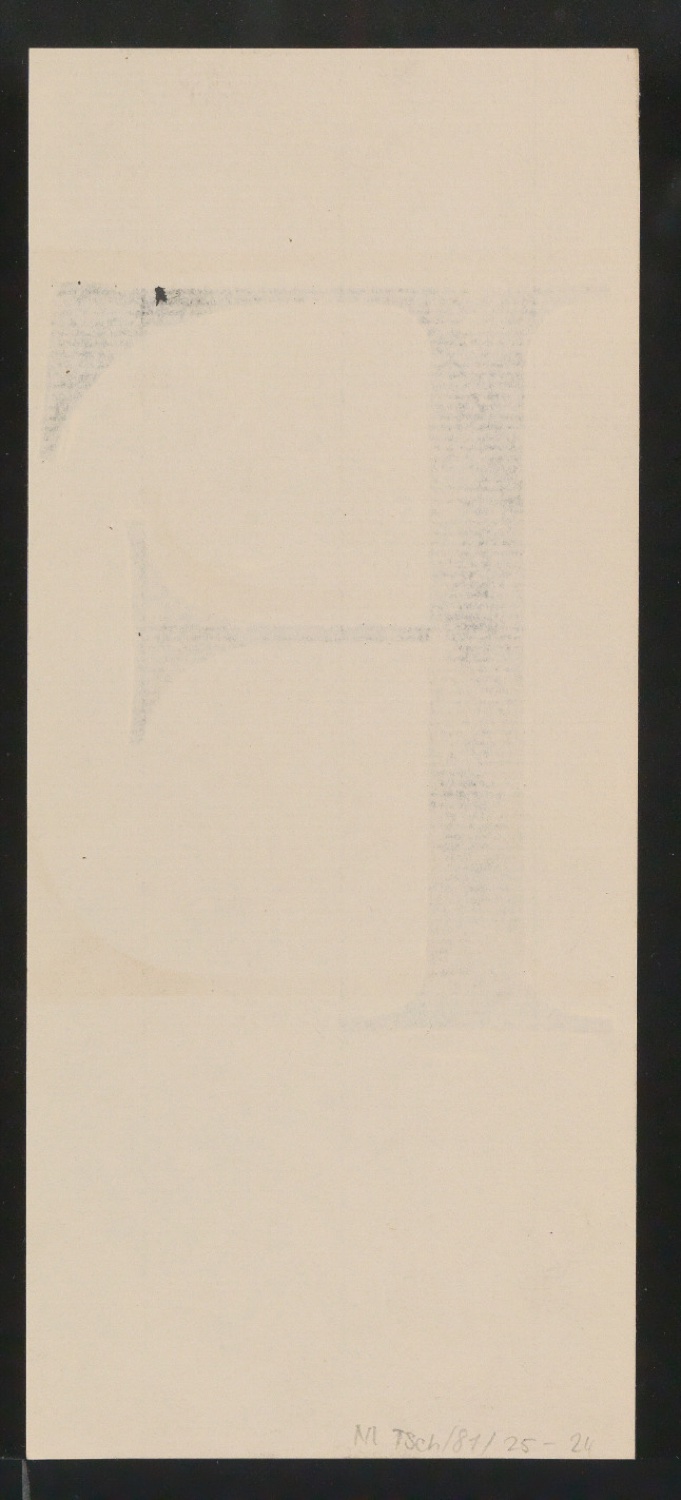 Mappe mit Entwurfszeichnungen Uhertype Antiqua — Blatt 48