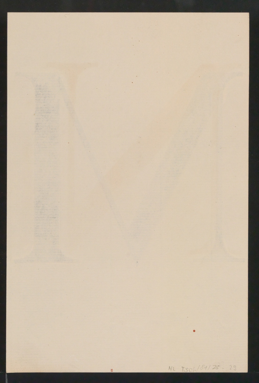 Mappe mit Entwurfszeichnungen Uhertype Antiqua — Blatt 58
