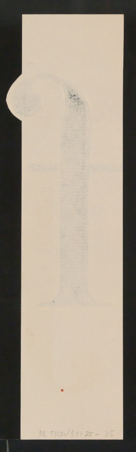 Mappe mit Entwurfszeichnungen Uhertype Antiqua — Blatt 70