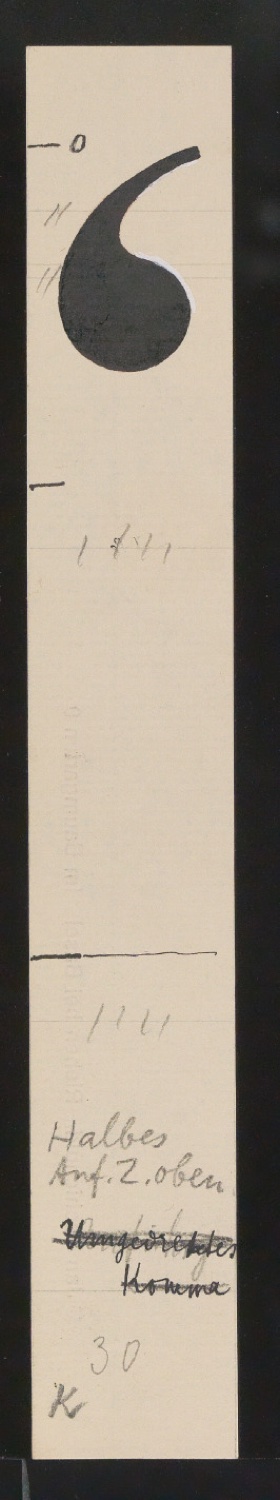 Mappe mit Entwurfszeichnungen Uhertype Antiqua — Blatt 77