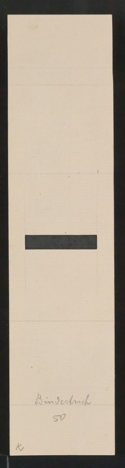 Mappe mit Entwurfszeichnungen Uhertype Antiqua — Blatt 81