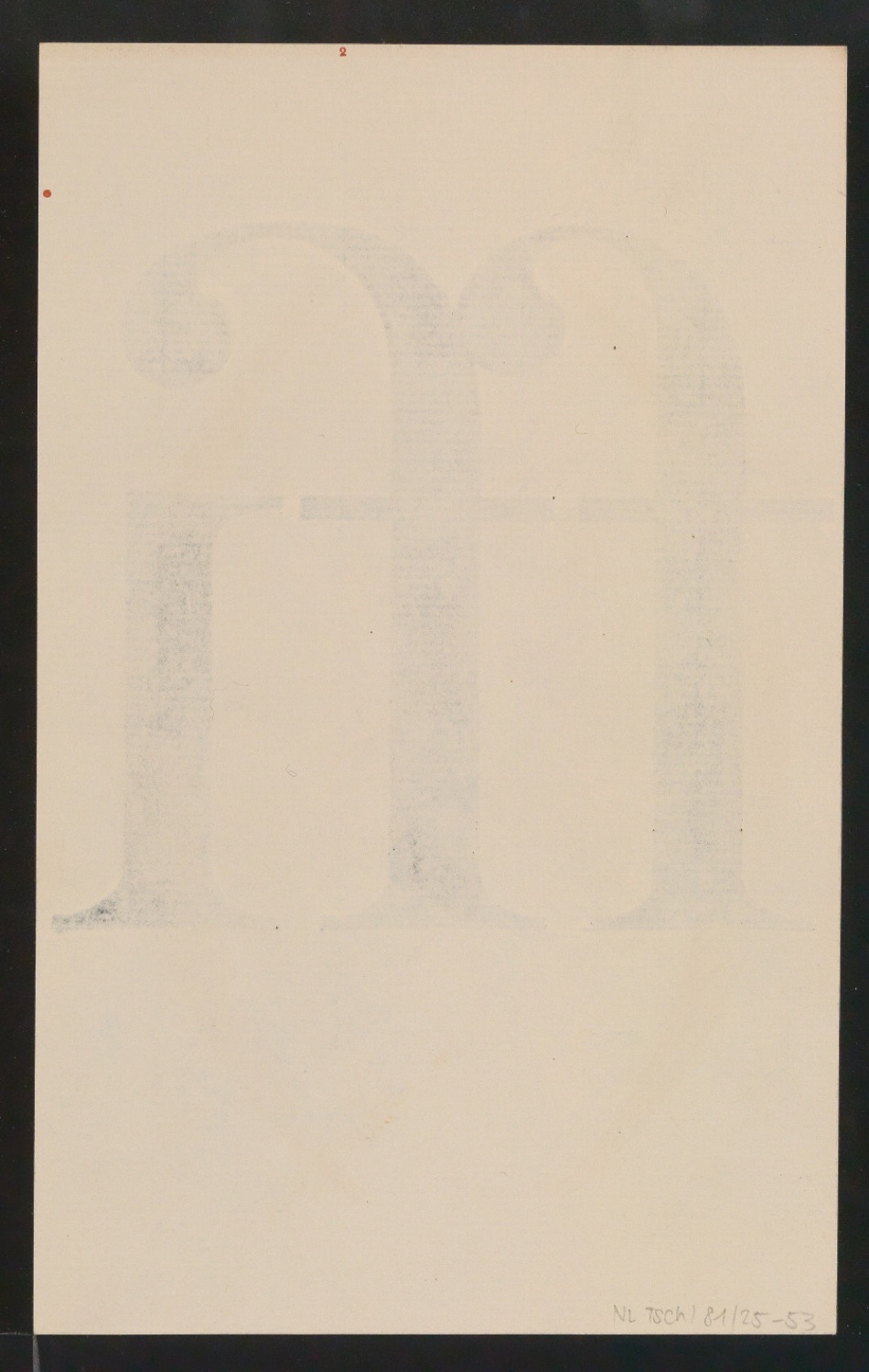 Mappe mit Entwurfszeichnungen Uhertype Antiqua — Blatt 106