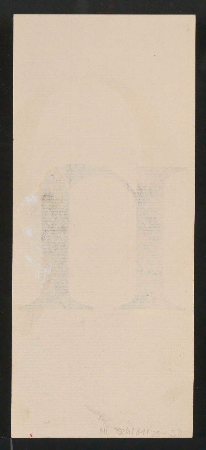 Mappe mit Entwurfszeichnungen Uhertype Antiqua — Blatt 116