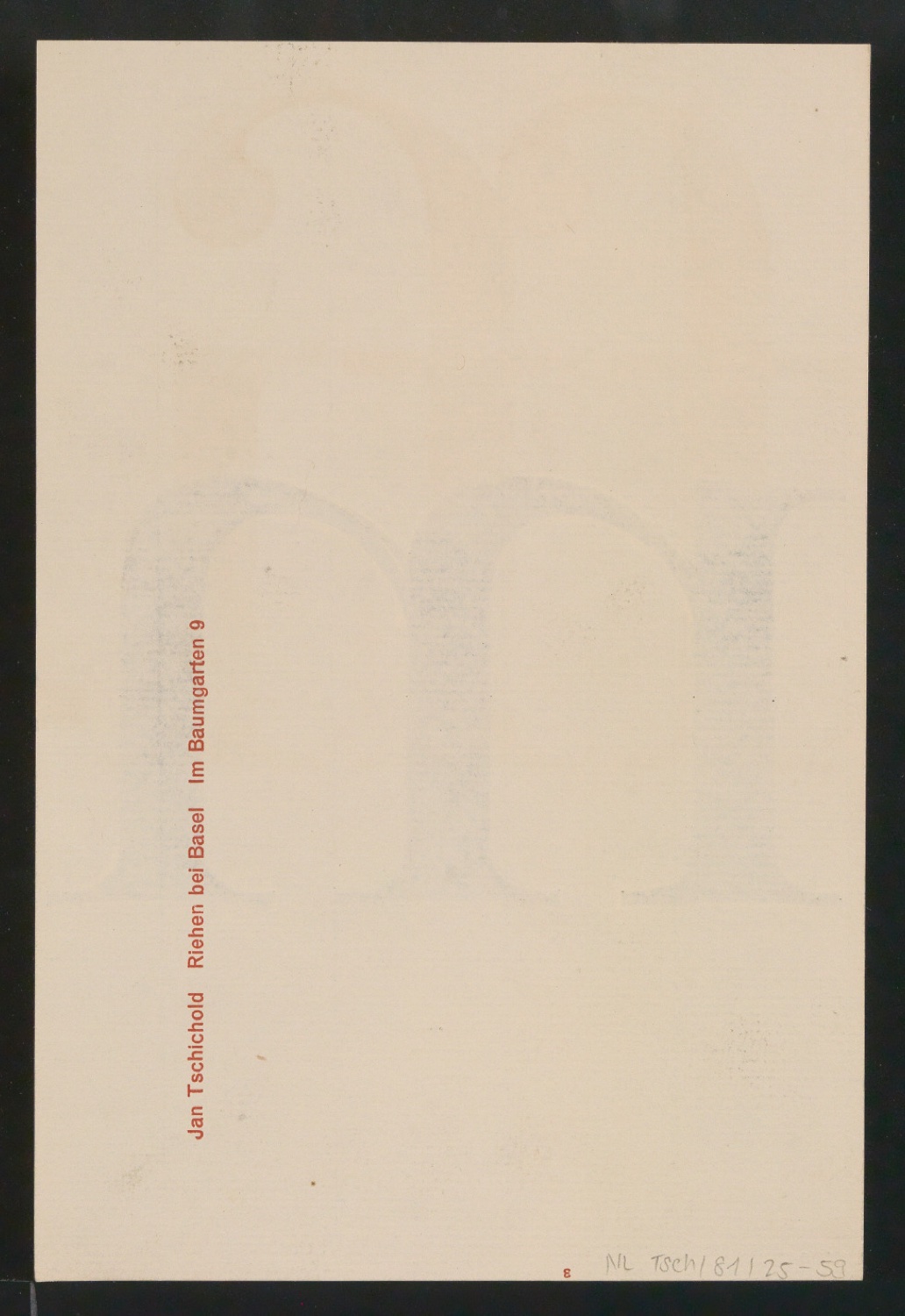 Mappe mit Entwurfszeichnungen Uhertype Antiqua — Blatt 118