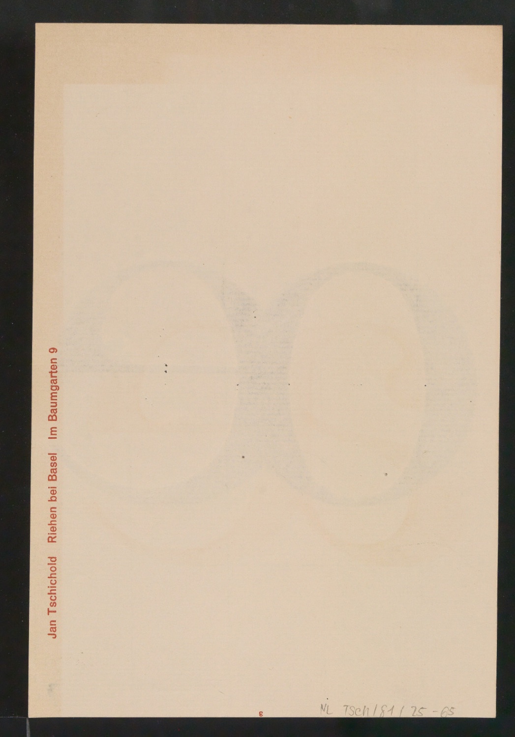 Mappe mit Entwurfszeichnungen Uhertype Antiqua — Blatt 130