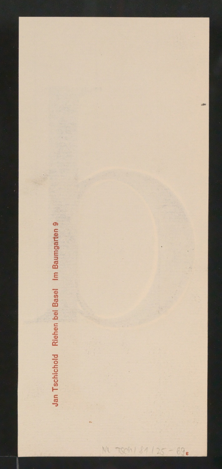 Mappe mit Entwurfszeichnungen Uhertype Antiqua — Blatt 138