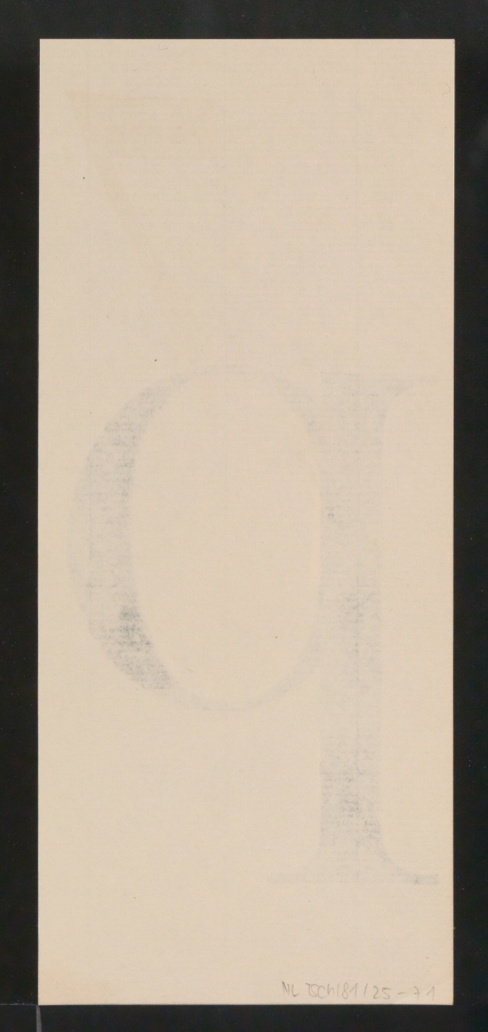 Mappe mit Entwurfszeichnungen Uhertype Antiqua — Blatt 142