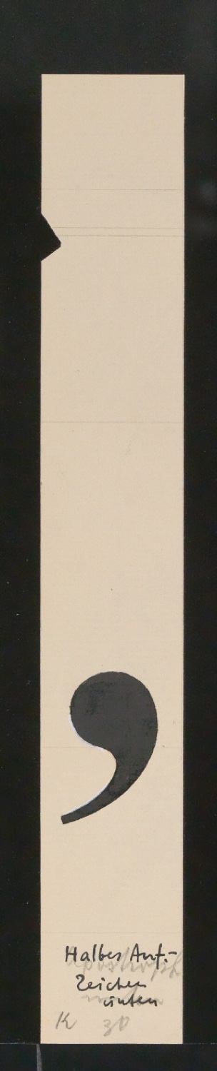 Mappe mit Entwurfszeichnungen Uhertype Antiqua — Blatt 149