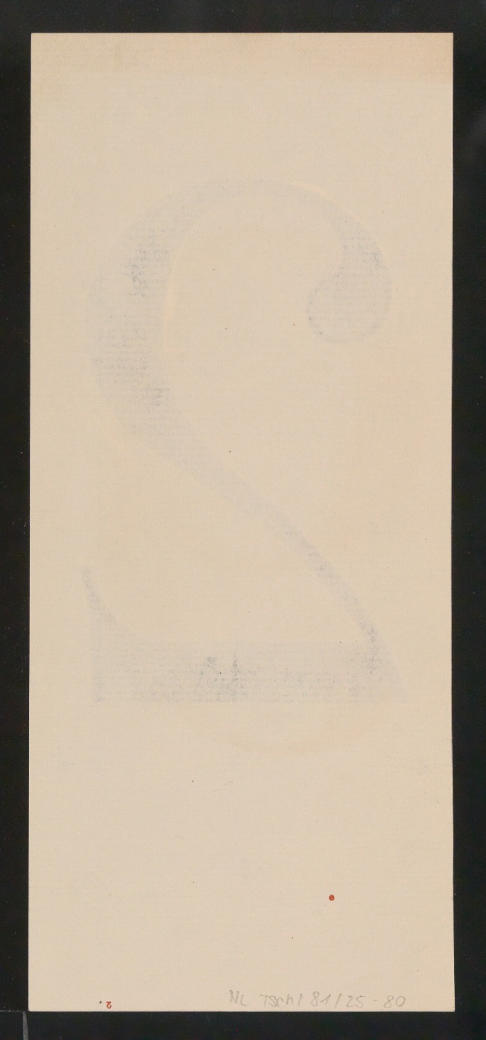 Mappe mit Entwurfszeichnungen Uhertype Antiqua — Blatt 160