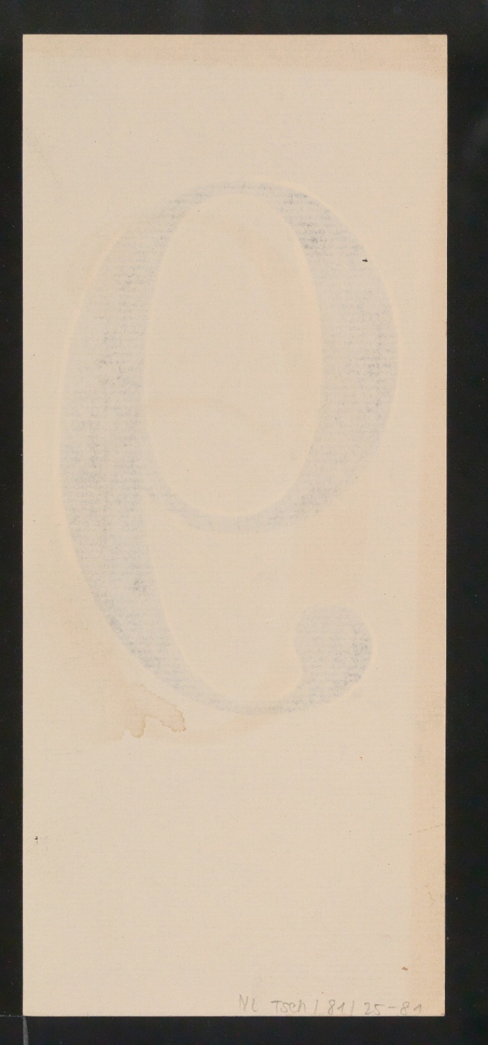 Mappe mit Entwurfszeichnungen Uhertype Antiqua — Blatt 162