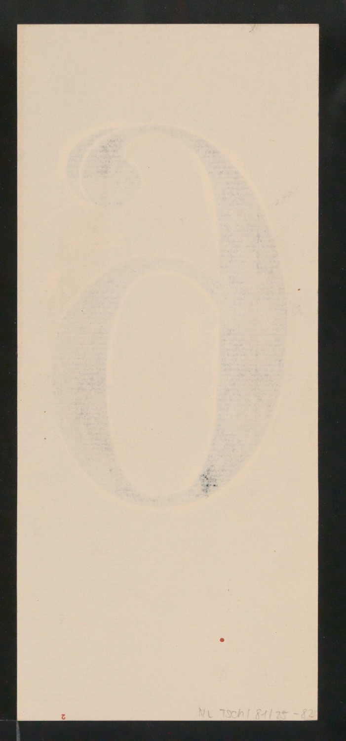 Mappe mit Entwurfszeichnungen Uhertype Antiqua — Blatt 164