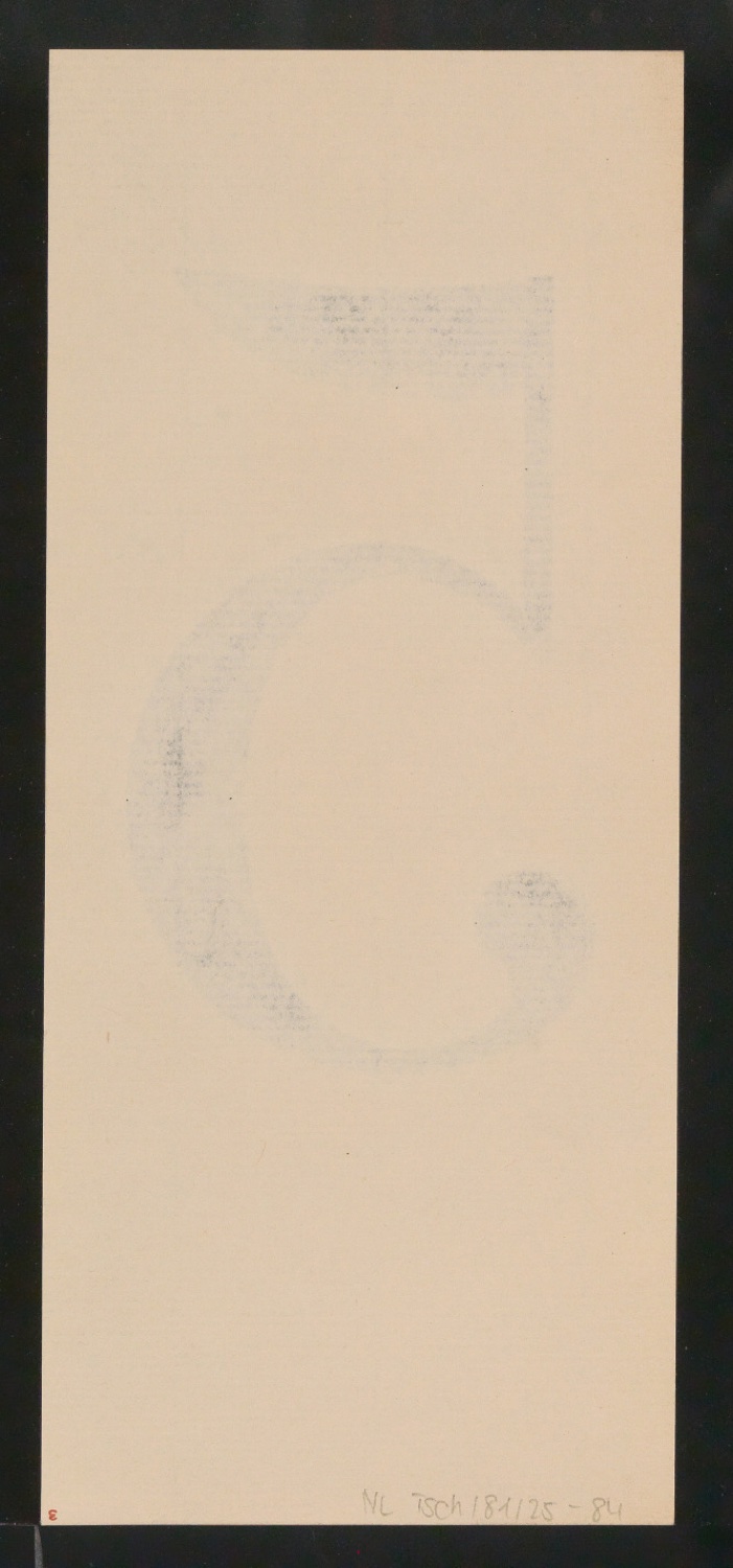 Mappe mit Entwurfszeichnungen Uhertype Antiqua — Blatt 168