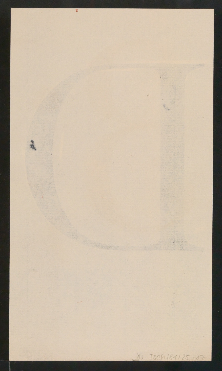 Mappe mit Entwurfszeichnungen Uhertype Antiqua — Blatt 174