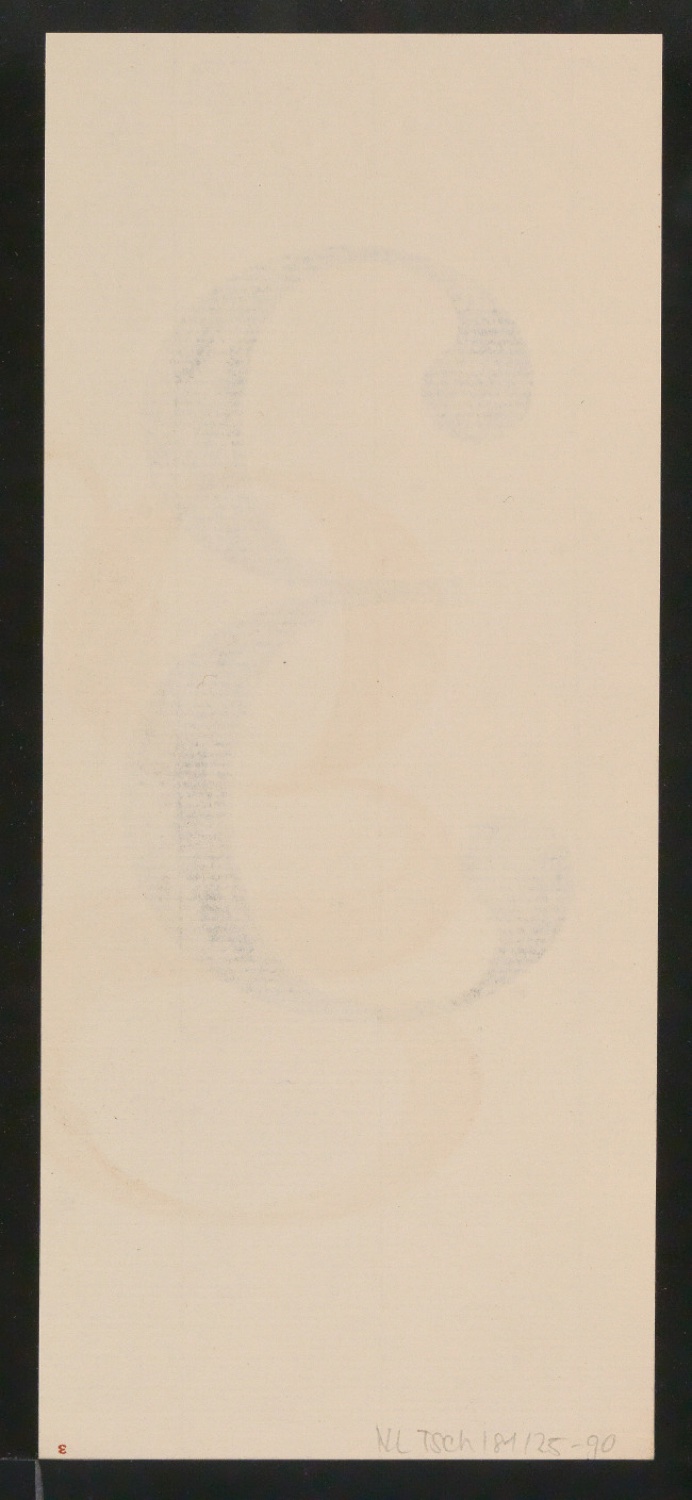 Mappe mit Entwurfszeichnungen Uhertype Antiqua — Blatt 180