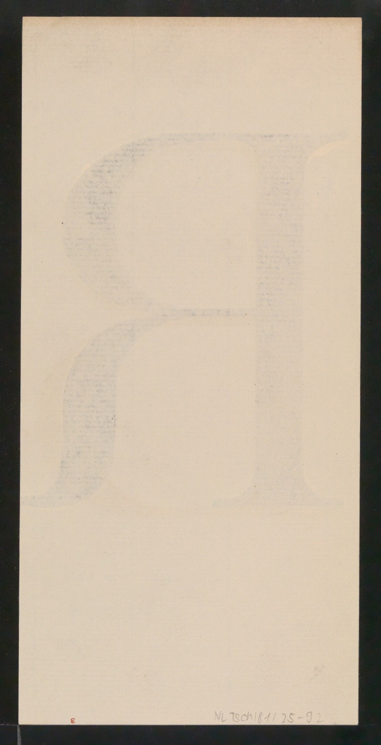 Mappe mit Entwurfszeichnungen Uhertype Antiqua — Blatt 184