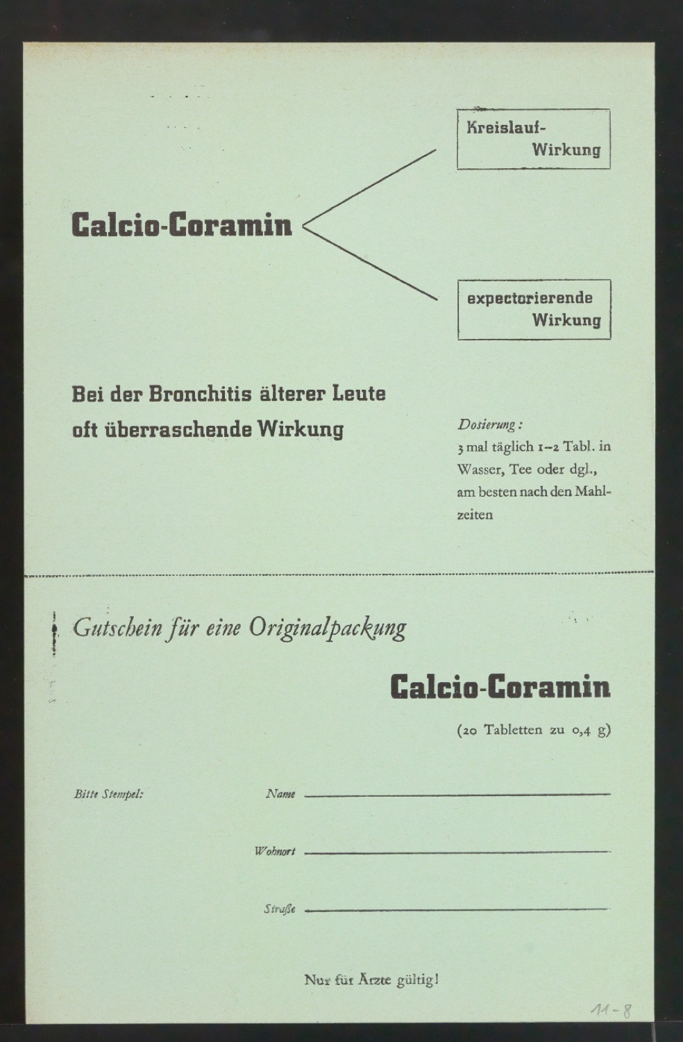Probedrucke von Werbekarten für die Ciba — Blatt 16