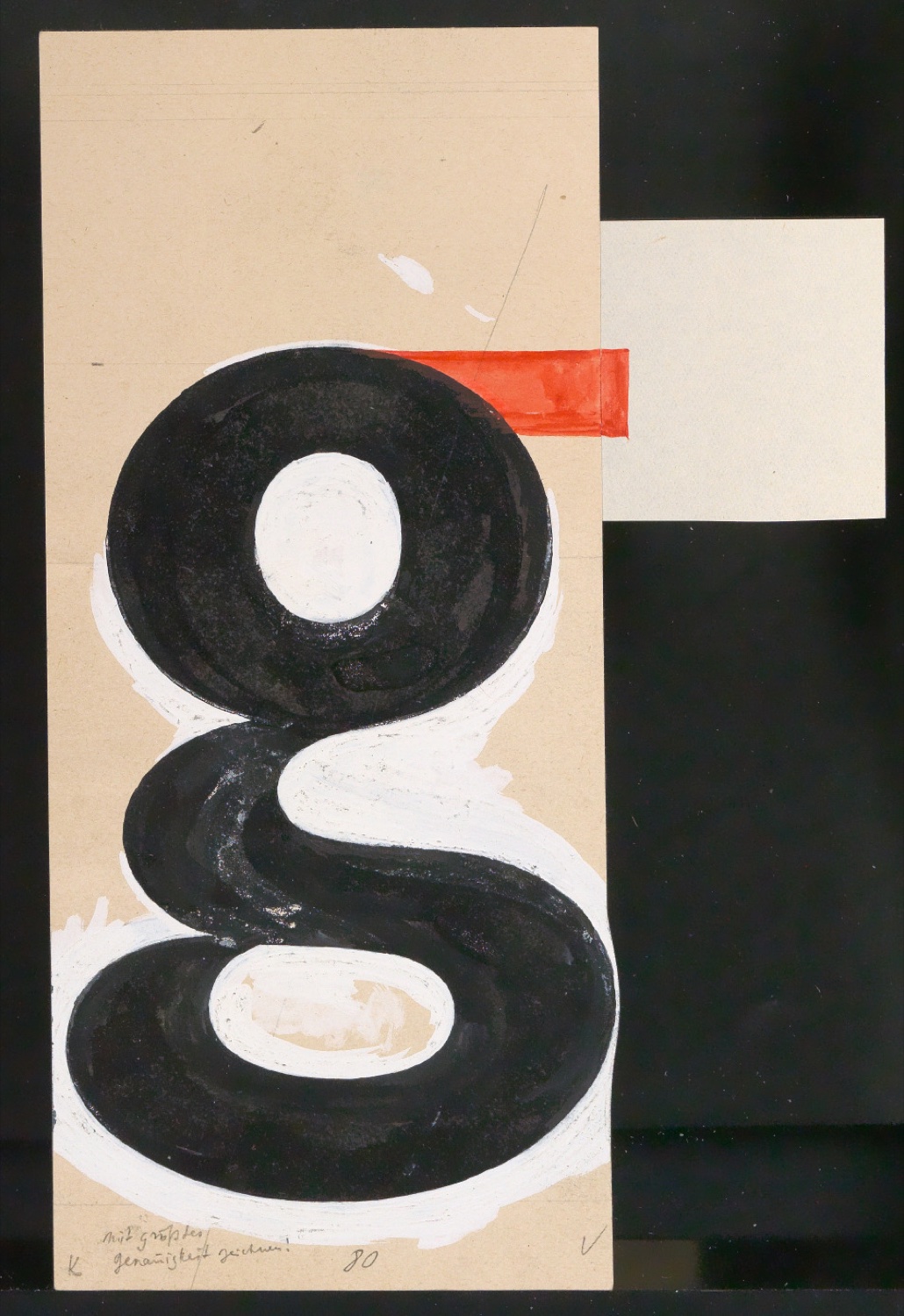 Entwurfszeichnungen Uhertype Dreiviertel Fette Grotesk — Blatt 1