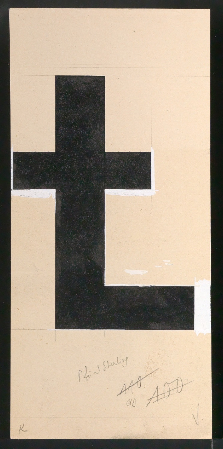 Entwurfszeichnungen Uhertype Dreiviertel Fette Grotesk — Blatt 5
