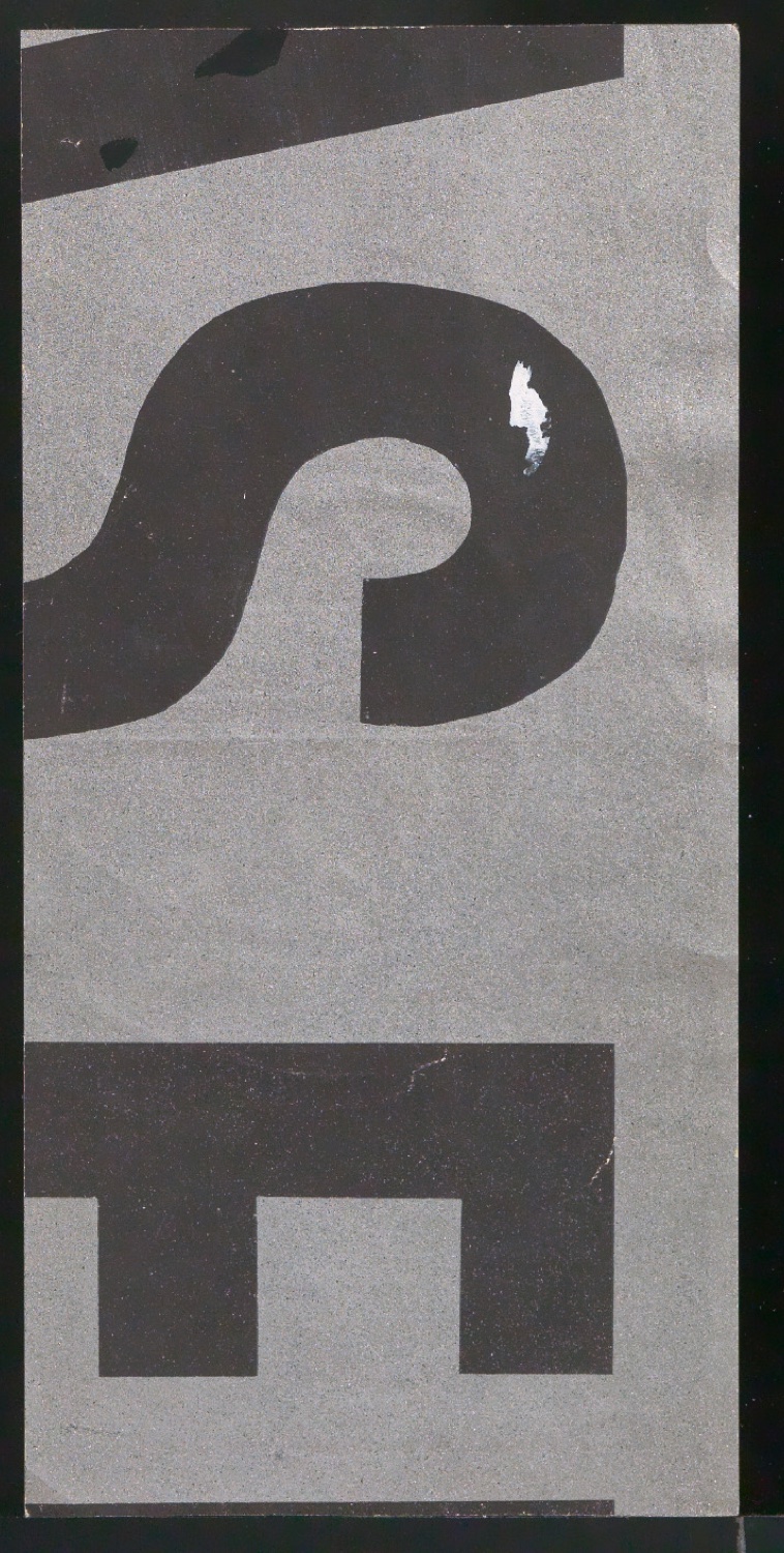 Entwurfszeichnungen Uhertype Dreiviertel Fette Grotesk — Blatt 12