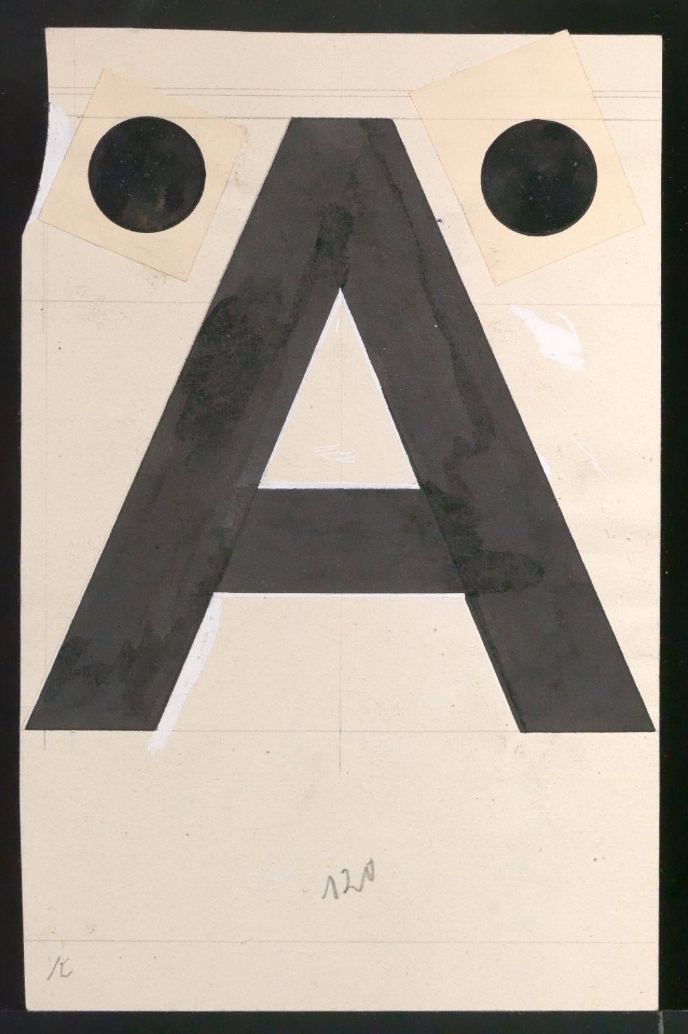 Entwurfszeichnungen Uhertype Dreiviertel Fette Grotesk — Blatt 15
