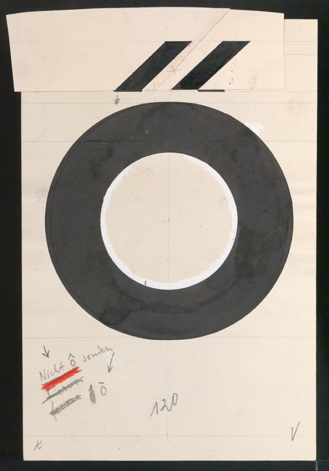 Entwurfszeichnungen Uhertype Dreiviertel Fette Grotesk — Blatt 21