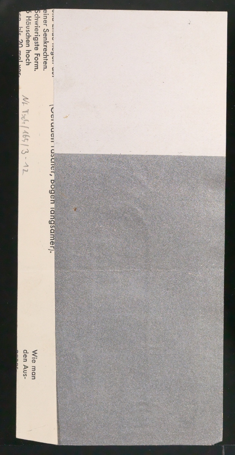 Entwurfszeichnungen Uhertype Dreiviertel Fette Grotesk — Blatt 24