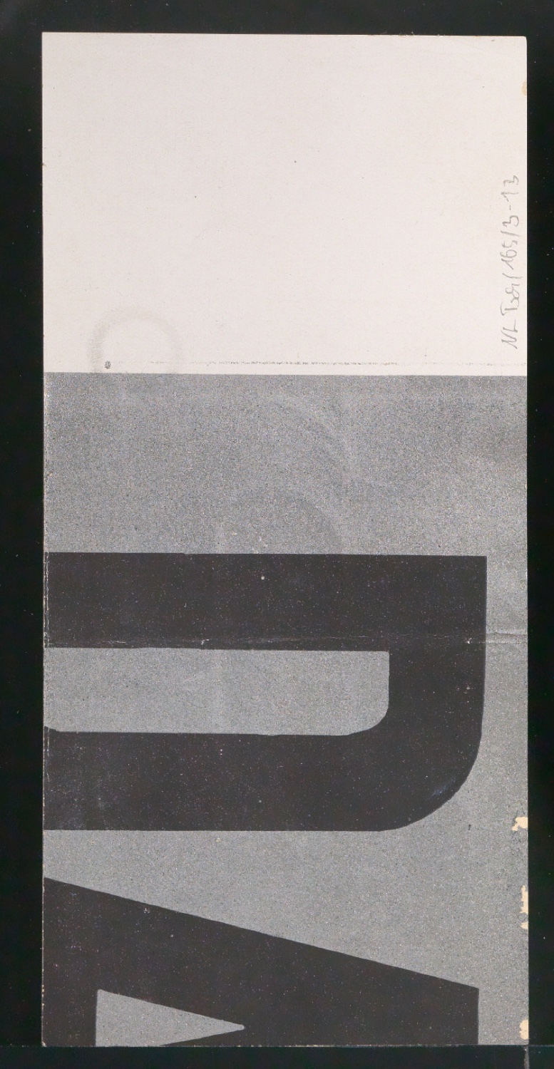 Entwurfszeichnungen Uhertype Dreiviertel Fette Grotesk — Blatt 26