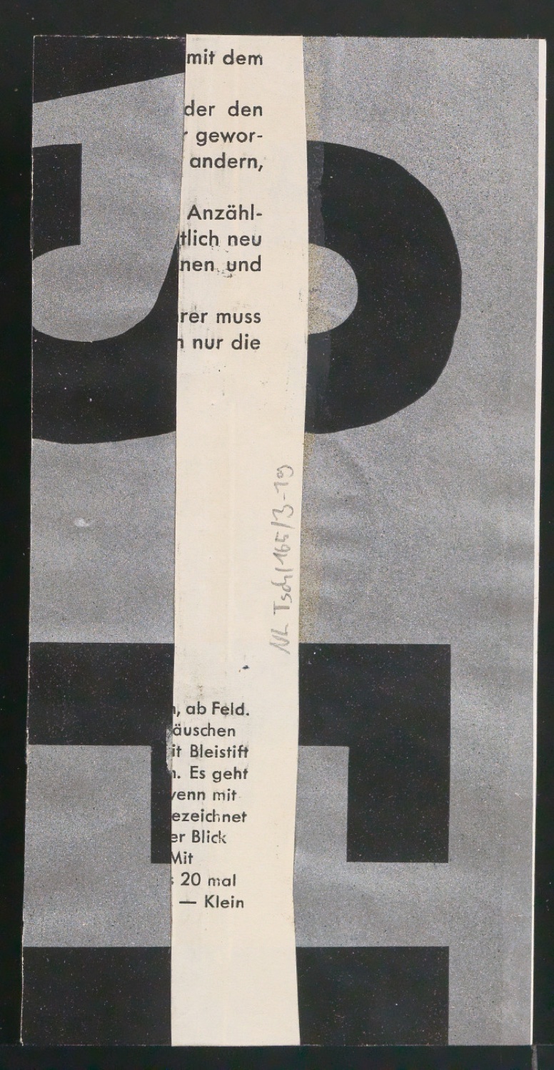 Entwurfszeichnungen Uhertype Dreiviertel Fette Grotesk — Blatt 38