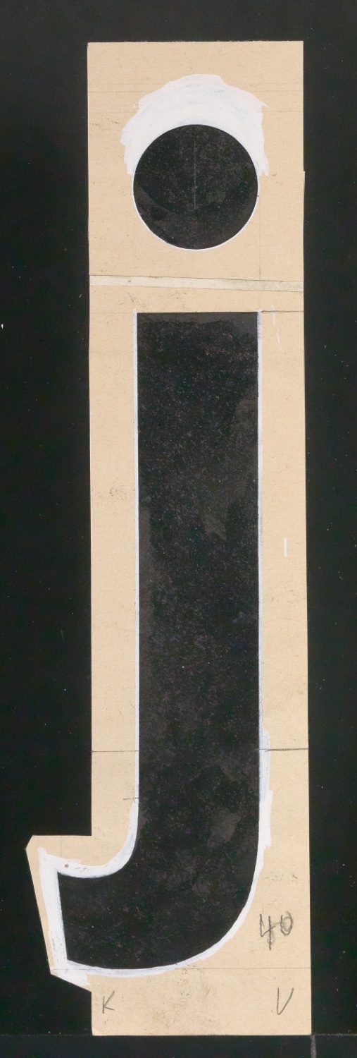 Entwurfszeichnungen Uhertype Dreiviertel Fette Grotesk — Blatt 49