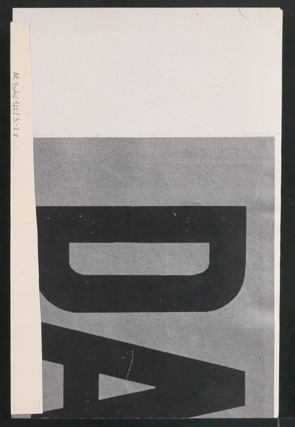 Entwurfszeichnungen Uhertype Dreiviertel Fette Grotesk — Blatt 54