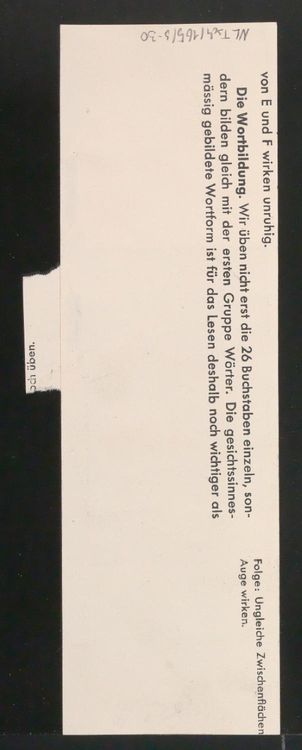 Entwurfszeichnungen Uhertype Dreiviertel Fette Grotesk — Blatt 72