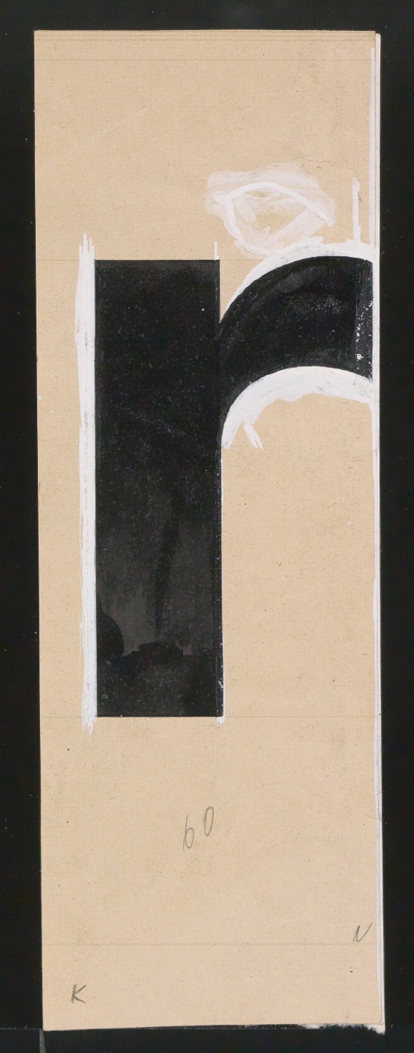 Entwurfszeichnungen Uhertype Dreiviertel Fette Grotesk — Blatt 91