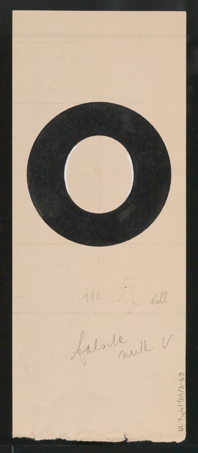 Entwurfszeichnungen Uhertype Dreiviertel Fette Grotesk — Blatt 97
