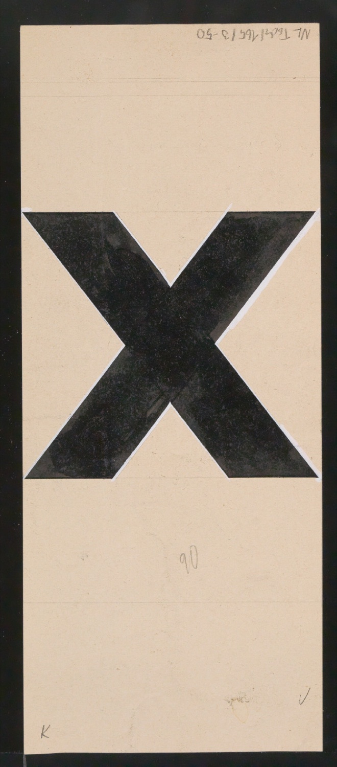 Entwurfszeichnungen Uhertype Dreiviertel Fette Grotesk — Blatt 99