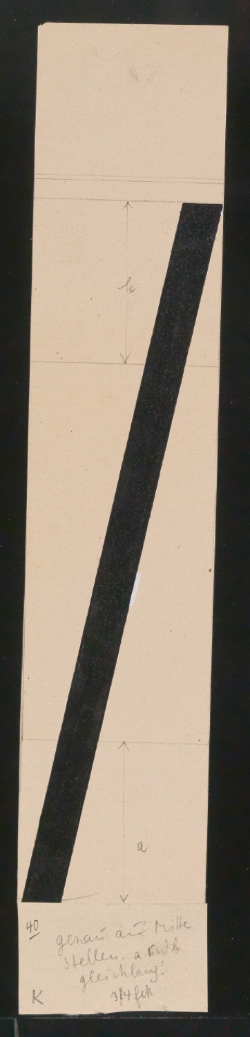 Entwurfszeichnungen Uhertype Dreiviertel Fette Grotesk — Blatt 123