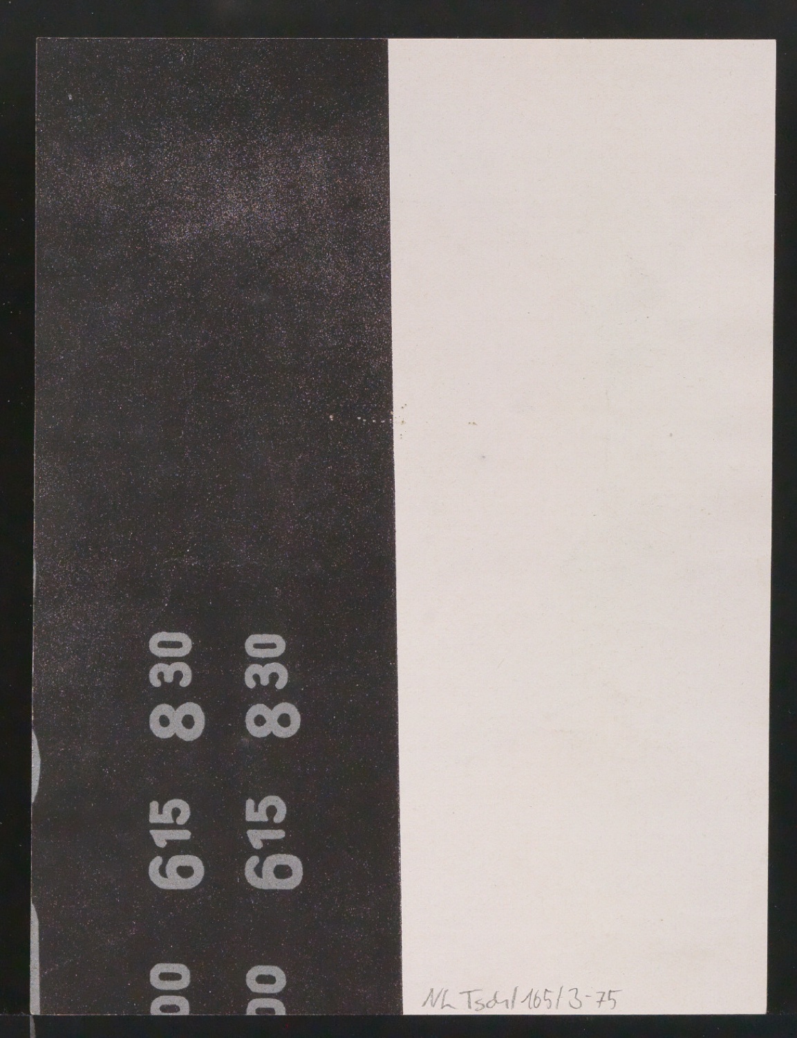 Entwurfszeichnungen Uhertype Dreiviertel Fette Grotesk — Blatt 150