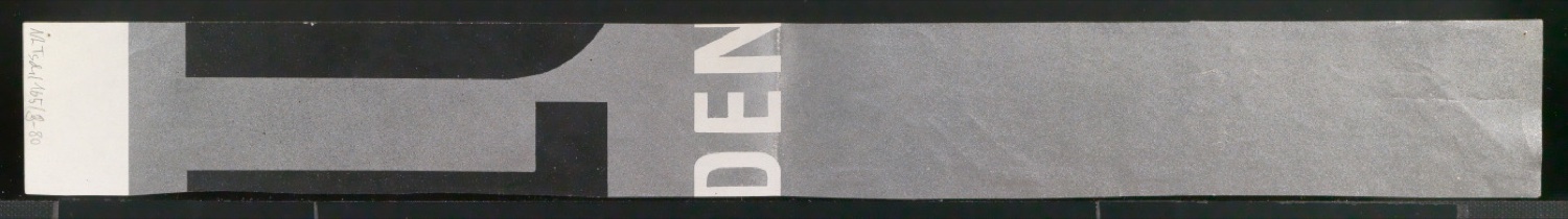 Entwurfszeichnungen Uhertype Dreiviertel Fette Grotesk — Blatt 160